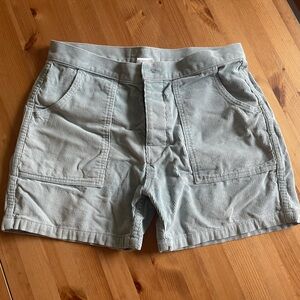Birdwell classic corduroy shorts, light blue, size 31 waist